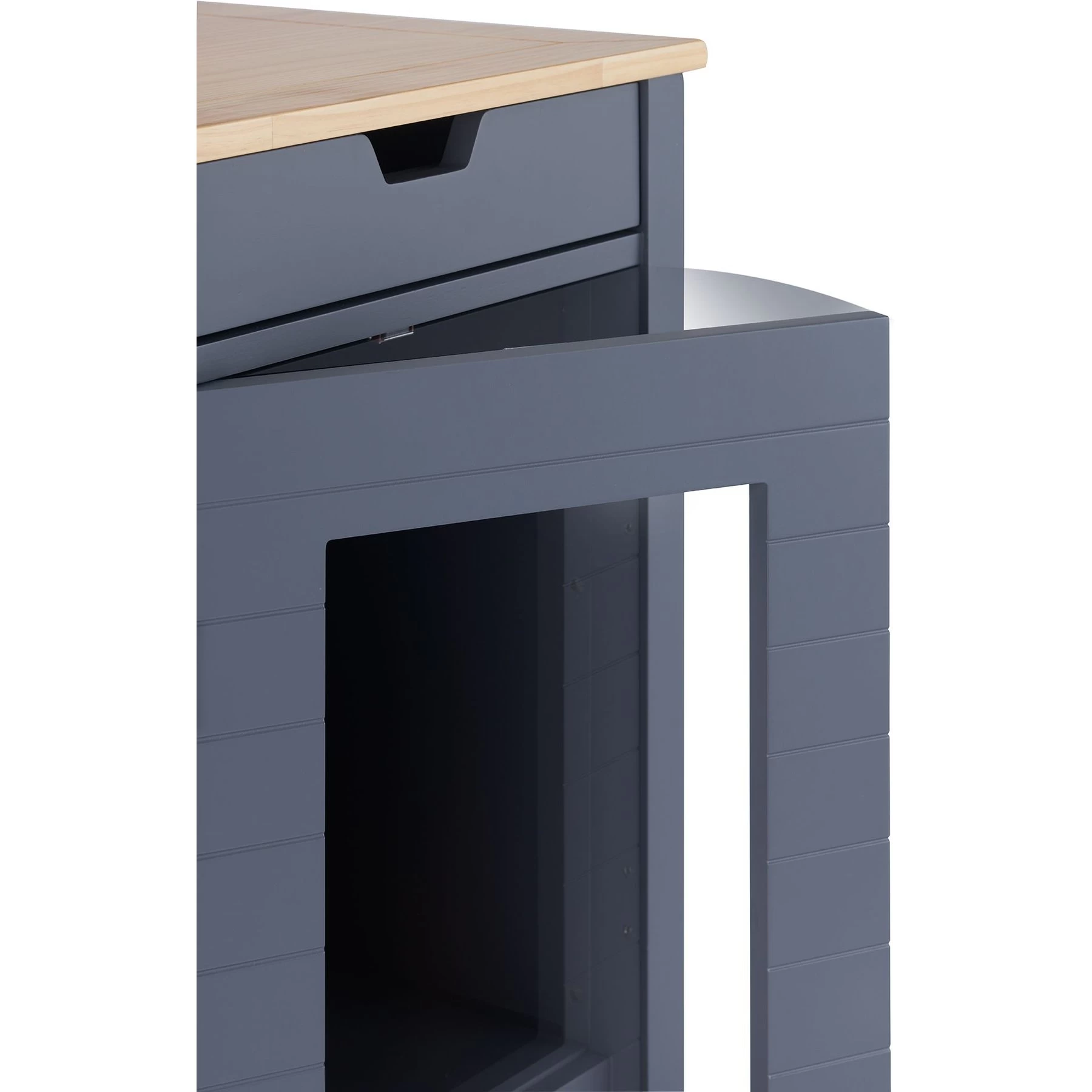 TRINITY 20-in Enclosure End Table With Drawer Cat Litter Box, Dark Grey, Small 11 TRINITY 20-in Enclosure End Table With Drawer Cat Litter Box, Dark Grey, Small - Image 9