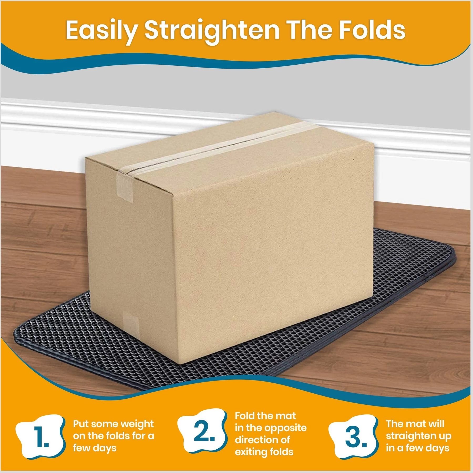 PAWBEE Cat Litter Mat, 30 X 24-in 9 PAWBEE Cat Litter Mat, 30 X 24-in - Image 7